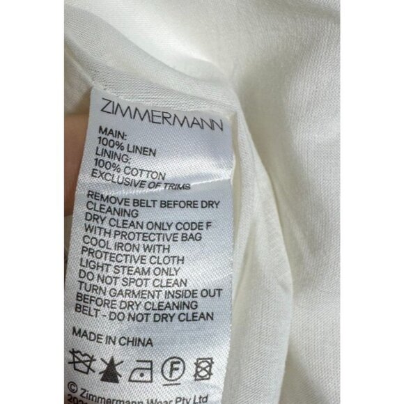 Zimmermann Wild Botanica Luminous Butterfly linen shorts size 3 US size 10 - Picture 4 of 7